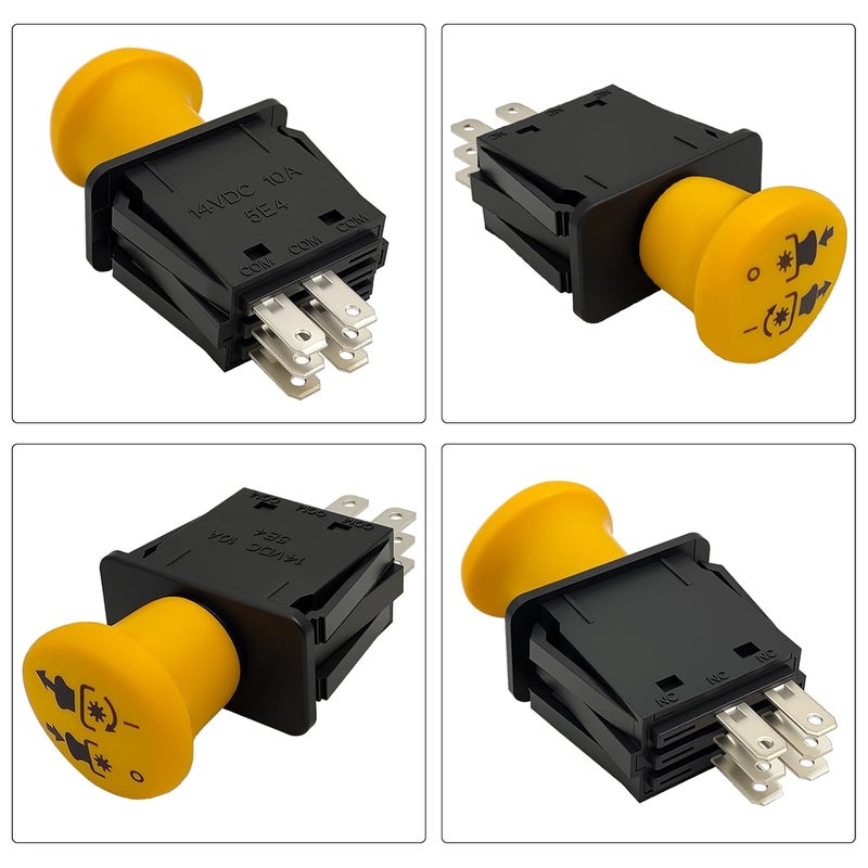 FBLOWMOD 430-027 Mower Clutch PTO Switch, 6 Terminals, Upgrade Blade Clutch Switch Fit for Toro Stens & TimeCutter Z4200 Z4220 Z5000 Z5020 Z5030 Z5035 Z5040 Z5060 ETC XL440H 267, Replace 93-9998, 95-7489 - Image 5